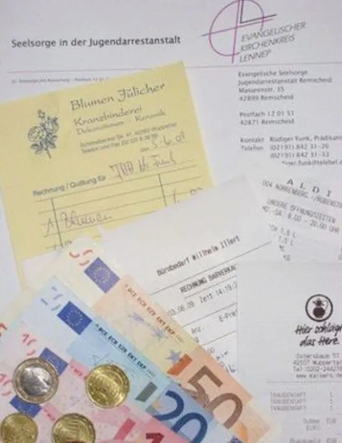 Eurogeld, Belege, „Seelsorge“-Kopfzeile.